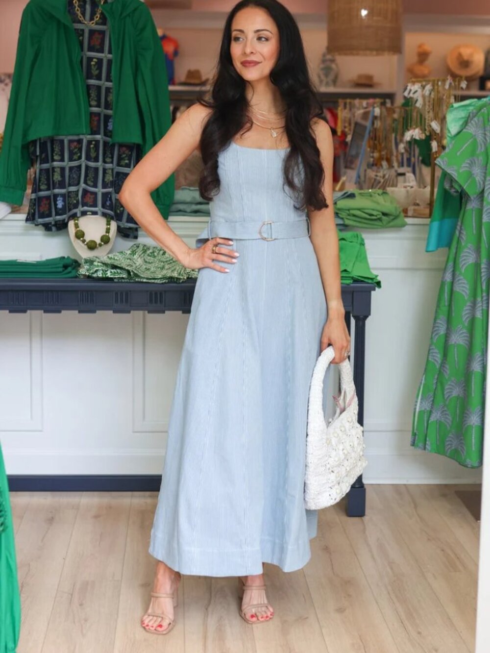 Karina Grimaldi Liliana Denim Maxi